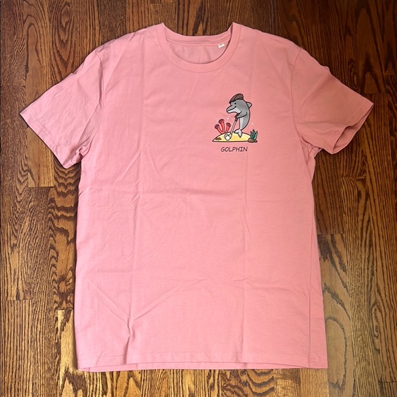 All Everything Dolphin Pink Graphic T-Shirt - Picture 1 of 6